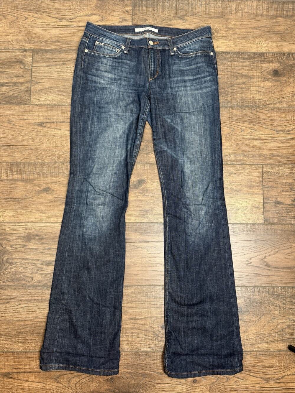 Joes Jeans Womens 30 Boot Cut Low Rise Dark Wash Denim Stretch Honey 30x33